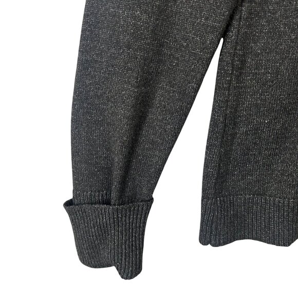 Pink Clover Women's Large Dark Gray Button Detail Knit Sweater EUC - Picture 3 of 10